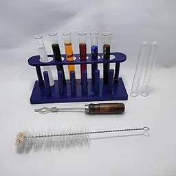 Test Tube stand Borosilicate Glass Test Tube 15X125MM with Rim 6 pices Test Tube Holder 1.test tube brush (2 test tube free)-image-89