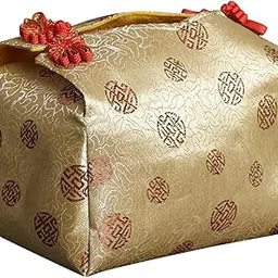 THE STYLE SUTRA Cosmetic Storage Box Convenient Tissue Box Cover for Countertops Home Office Gold-picture-30