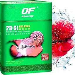 VAYINATO Ocean Free Fh-G1 Pro Head (Original) Flowerhorn Fish Pellet Food, 120G, Natural Nuchal Hump Enhancer - All Life Stages-image-3