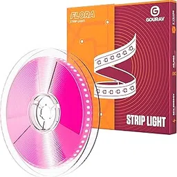 GOURAV LED Strip Light | 120 LEDs per Meter | 5m Roll |Modern LED Tech| Durable & Stable Performance | Energy-Efficient |2-Year Warranty| Indoor Mood & Accent Lighting|Pink-picture-18