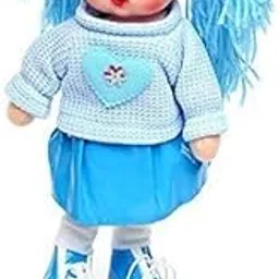 VGRASSP Beautiful Fluffy Smiling Doll Toy for Girls with Lights and Music - Soft and Cute - 36 cms-picture-32