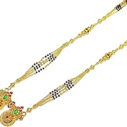 Trendy Gold-Plated Micropolish Vati long mangalsutra trendy chain mangalsutra for women (36 inch) 658-picture-27