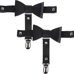 artibetter 2Pcs Bowknot Socks Leg Ring Belts Stockings Garters Adjustable Suspenders-picture-17