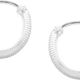 nemichand jewels 925 Silver tiny Bali Earring for Men and Women-picture-42