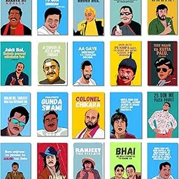 Good Hope Bollywood Classic Comedy Funny Character Posters Iconic Hilarious Characters from Legendary Films Perfect for Home Décor wall decoration home bedroom living room Gift Wall Paintings Sticker wallpaper Hostel Boys Girls.-picture-49