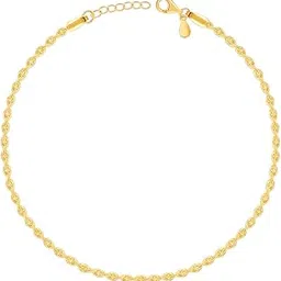 giva 925 Silver Golden Step Up Anklet, | Gifts for Women and Girls | With Certificate of Authenticity 925 Stamp | 6 Months Warranty*-picture-28