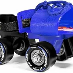 jaspo Challenger Roller Skates Indoor/Outdoor Wheel for Kids (Ages 3-7), Adjustable Fit (Foot Length 18-21 cm), Premium 45mm 85A PVC Wheels, Perfect Beginner Quad Skates, Multicolour-image-31