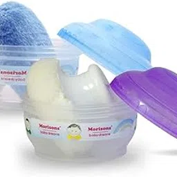 Morisons Baby Dreams Premium Powder Puff - Blue & Purple (Pack of 2)-image-21