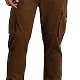 thomas scott Men's | Solid | Light Weight | Breathable Fabric | Mid Rise | Regular Fit | Cotton Blend | Button Waist | Chino Trouser | Pants-picture-21
