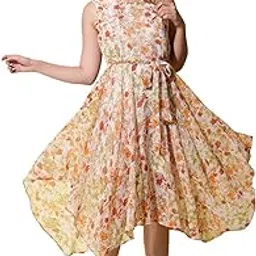 my swag Women's Georgette A-Line Midi Casual Dress-picture-40