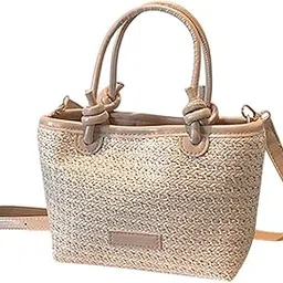 VELURA Straw Beach Bag Gift Ladies Woven Purse Tote for Outdoor Pool Music Festival Beige|1 Beach Tote |Women's Handbags & Bags| Womens Handbags & Bags|Clothing, Shoes & Accessories-image-26