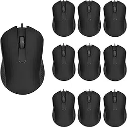 Guiheng 10 Pack Wired Mouse, Ergonomic Computer Mouse,USB Wired Computer Mouse for Right or Left Hand, with Durable Clicks for PC, Computer, Laptop, Desktop, Chromebook, Notebook, Mac (Black)-picture-42