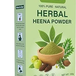 NARIA™ 100% Natural Herbal Henna Powder for Hair Color & Growth | With Amla, Shikakai & Bhringraj | Strengthens Roots, Reduces Hair Fall & Promotes Shine | Chemical-Free | Made in India (100g)-picture-45