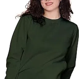 feel good dorex Gazelle Active Feel Good Women Full Sleeve Round Neck Fleece Sweatshirt%-picture-55