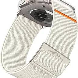 MOROFY Sport Stretchy Nylon Band Compatible with Apple Watch Ultra2|Ultra Band 49mm, iwatch Band Series 10 46mm, 9|8|7 45mm, SE2|SE 6|5|4 44mm, 3|2|1 42mm - Stone image 1