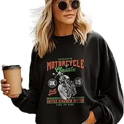 enitor Women's Front Printed Amazing Sweatshirt for Casual and Occasional (Loosefit)-picture-59