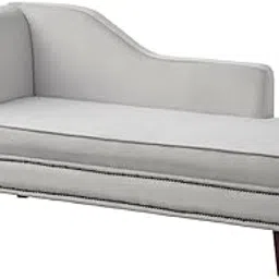 Giselle Storage Chaise Settee Chaise lounges Diwan Sofa for livingroom Bedroom Office (Grey)-picture-19