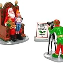 Lemax Village Collection Photos with Santa, Set of 5#22032 by Lemax-picture-31