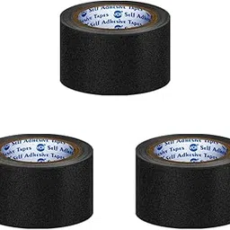 VCR Anti Skid/Anti Slip Tape - Black - 5 Meters in Length - 48mm / 02" Width - 3 Rolls Per Pack for Slippery Floors, Waterproof Adhesive for Bathroom Floor, Stairs, Easy To Apply-picture-28
