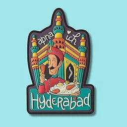 EXPLEASIA Wooden Fridge Magnets for Home & Kitchen | Fridge magents| Gifts Items| Printed Wooden Fridge magents (Hyderabad) (Green)-image-4
