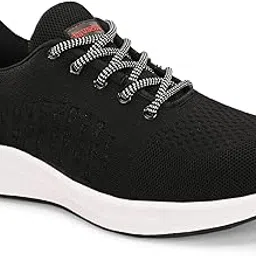kavacha Knitted Upper Phylon Sole Safety Shoe with Steel Toe and Memory Foam Comfort,SH-226,Black-picture-34