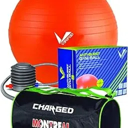 VERIFIED Gym Set with VERIFIED 75 CM Weighted Gym Ball and Charged Montreal Large Gym Bag Black-picture-61