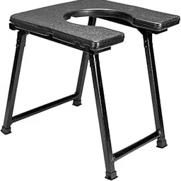 ASR Surgical®™ COMMODE STOOL, COLOUR BLACK,ROUND PLASTIC SEATING SEAT, FOLDABLE STOOL, PREMIUM LOOK, FOLDABLE STOOL, EASILY STORAGE AND TRANSPOTATION-picture-53