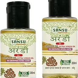 Sansu Arandi Ka tel (Castor Oil) Ayurvedic Natural Herbal 200ml (pack of 2)-picture-45