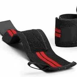 AJ KAPDE WALA Cotton Wrist Band for Men & Women, Wrist Supporter for Gym Wrist Wrap/Straps Gym Accessories for Men for Hand Grip & Wrist Support While Workout (Red - Black)-image-30