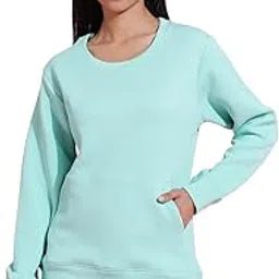 eppe Women's Blended Cotton Lycra Textured Sweatshirt | Round Neck | Full Sleeve | Regular Fit | Casual Winter Wear-picture-35