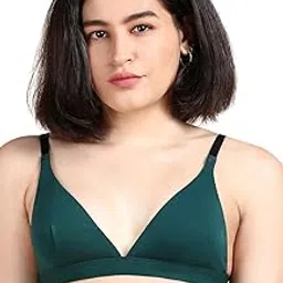 &circus PureSoft True Fit Triangle Non Padded Bra for Women | Deep Neck Plunge Bra for Women | Triangle Low Coverage Bra for Women image 1