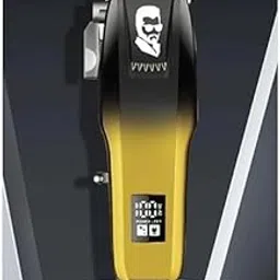 Drake KM-709A, Cordless, LED Display, 3 Hours USB Charging Hair Clipper, Trimmer, 180 minutes Runtime, 15 Length Settings (Black, Golden)-image-3
