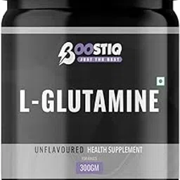 BOOSTIQ L- Glutamine Amino Acid - Post Workout Recovery Powder For Adults, 5g Glutamine For Muscle Growth & Faster Recovery Performance, Tested & Trusted 300gm (60 Servings (Pack of 1), Unflavoured)-picture-46