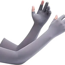 IN-IMAGINE Hand Gloves for Sun Protection, Uv Protection Arm Sleeves, Leak Two Finger Covered Hand Gloves for Bike Riding for Various Places Such as Outdoor Cycling, Hiking and Tourism-picture-16