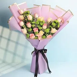 FlowerAura Fresh Live Premium Flower Bouquet of 18 Mix Roses & 4 Daisy For Birthday & Anniversary Gift, Wedding Gift, Mother's Day Gift, Love & Romance Gift, Father's Day Gift (Same Day Delivery)-picture-37