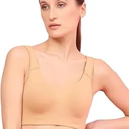 ivannia Sports Bra, Low Impact Women's Cotton Everyday Sports Bra - All Day Comfort, Non Padded, Wirefree, High Coverage-picture-56