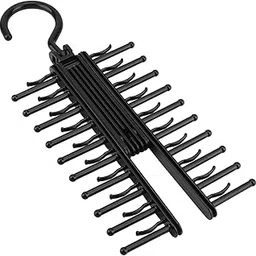 Adlustable Cross X Tie Rack Belt Scarves Hook Hanger Holder Organizer UMO Lorenzo Premium Wooden Necktie and Belt Hanger,Tie Rack for Inside Wardrobe Door,Scarf Hanger for Belt,Bel-picture-13