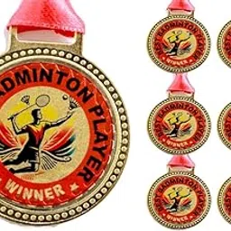 Medal | Gold Medal | Sports Medal | Winner Medal | Champion Medal |Medals Combo | Badminton Medal | Medal Pack of 7-picture-32