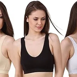 keoti Hosiery Sports Wear/Dailywear Bra - Pack of 3-picture-19