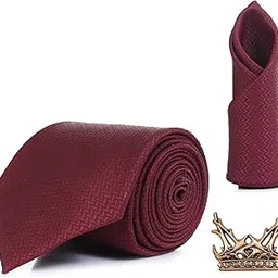 Premium Men’s Necktie & Pocket Square Combo – Elegant Formal Tie Set for Office, Wedding & Party Set-image-58