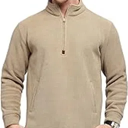 global republic Wool Blend Textured Stand Collar Sweatshirt for Men (VW2440)-picture-51