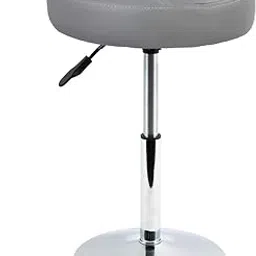 Amazon Brand - Umi Round Faux Leather Height Adjustable Swivel Checkered Cushioned SPA Salon Short Massage Small Stool Chair Without Backrest For Hair Dressing, Medical, Nail Beautyin Light Grey Color-picture-25