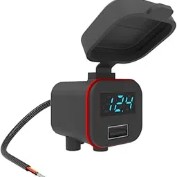 Tryka Gears Charge Buddy - Fast Charging Device for Smartphones, Universal Motorcycle Fit, Qualcomm QC 2.0, 3.0, Apple, Dynamic Voltage Display, Rain Proof-picture-23