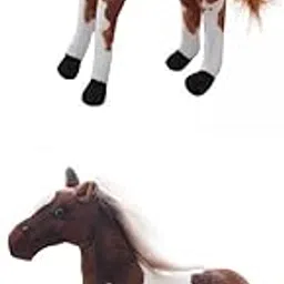 Bnf® 2Pieces Plush Toy Simulation Horse Animal Dolls for Home Decoration StyleG Baby | Toys for Baby | Plush Baby Toys-image-30