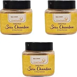 Gowdurbar Sree Chandan 50g - Natural Quality | Sandalwood Powder [Pack of 3]-image-51