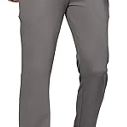 Men’s Track Pants Solid Slim Fit Joggers Comfort for Man, Boy & Gen Z Casual, Sports & Gym Outdoor Activities with Side Pocket & Back Patch Pocket-Dark Grey-2XL Charcoal-image-2