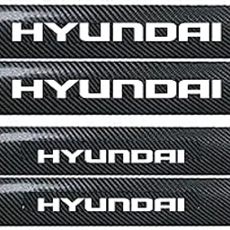 Car Door Sill Protectors for Hyundai, 4 Pcs Reflective Carbon Fiber Vinyl Threshold Sticker Decorative Car Door Scuff Plate,Anti-Scratch, Anti-Dirty, Waterproof.-image-74