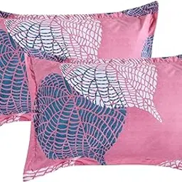 VAS Collections 180 TC Cotton King Size Pillow Covers/Cases with Zig-Zag Stitching,Set of 2 pcs (20X30 inches) (Grey)-picture-52