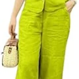 T.K Enterprises Women's Cotton Slub Sleeveless Floral Embroidered Co-ord Set-picture-18