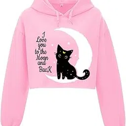 Cute Crop Hoodie Women Girl Casual Stylish Latest Black White Lavender Pink Under 399 499-image-61